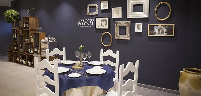 Mesa del restaurante Hostal Savoy